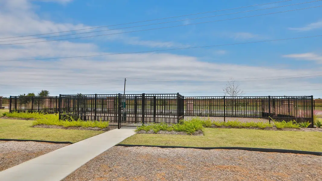 Dog Park at Beamer Villas Community in Friendswood. Dog Park at Beamer Villas Community in Friendswood.