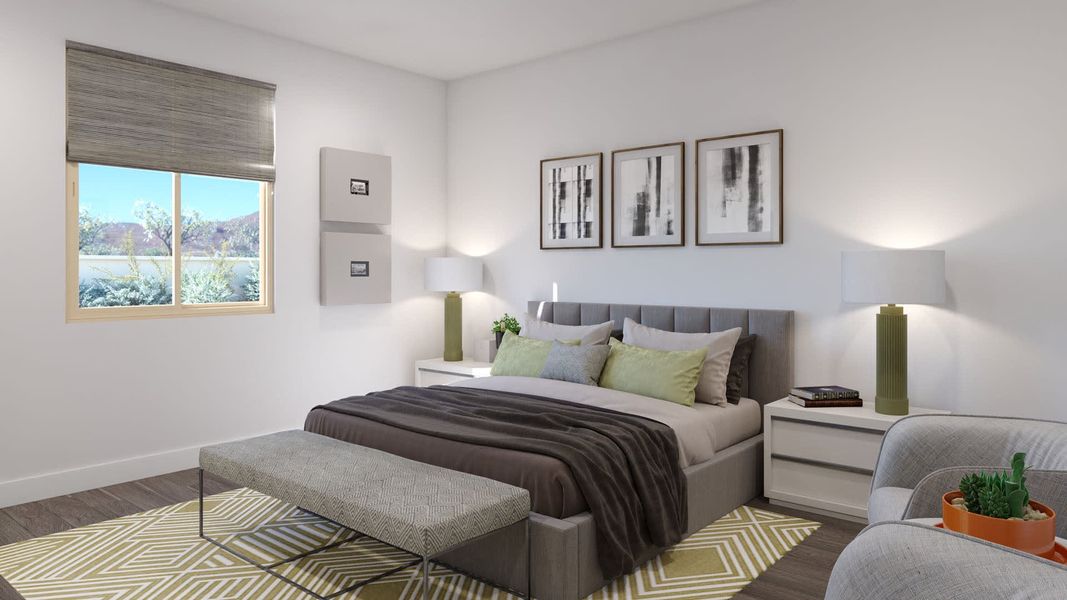 Primary Bedroom | Pima | The Villages at North Copper Canyon – Canyon Series | Surprise, AZ | Landsea Homes