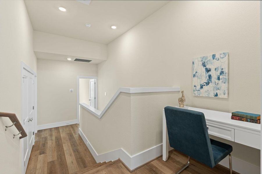 Furnished interior in a model home at Bertellis Place in Houston (Image 4).