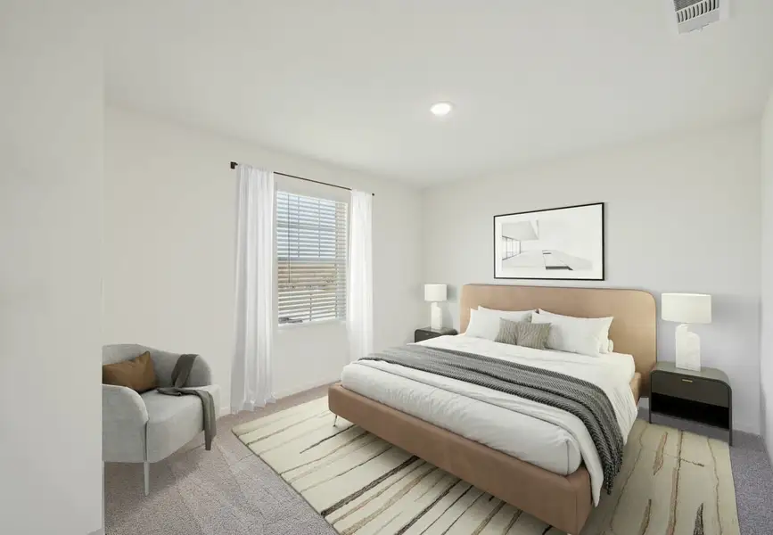 Furnished interior in a model home at Sunterra Lakes in Brookshire (Image 8).