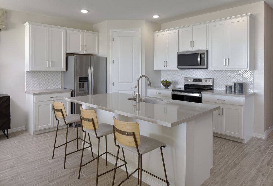 Furnished interior in a model home at Sabino at Wales Ranch in San Tan Valley (Image 5).