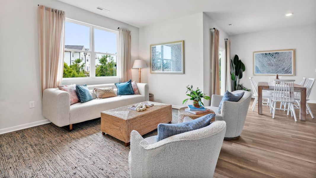 Furnished interior in a model home at Driftwood in Richlands (Image 10).