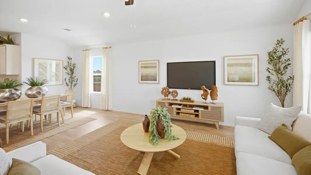 Furnished interior in a model home at Wildwood Estates in Nolanville (Image 13).