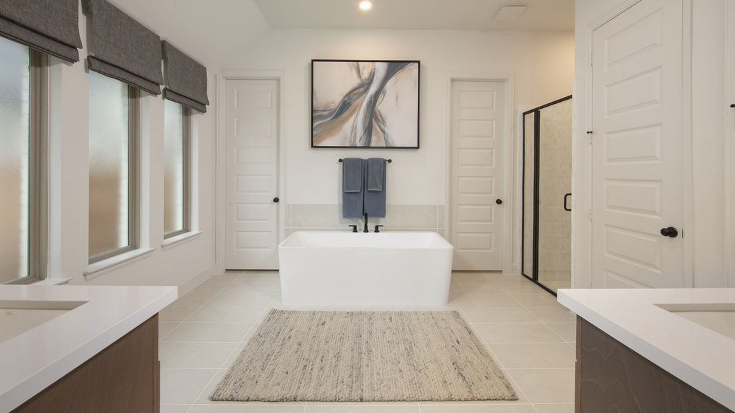 Furnished interior in a model home at Woodhavyn 50' in Magnolia (Image 10). Furnished interior in a model home at Woodhavyn 50' in Magnolia (Image 10).