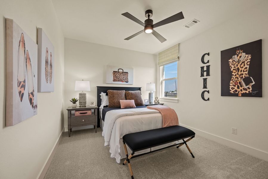 Furnished interior in a model home at Settlers Glen in New Fairview (Image 34). Furnished interior in a model home at Settlers Glen in New Fairview (Image 34).