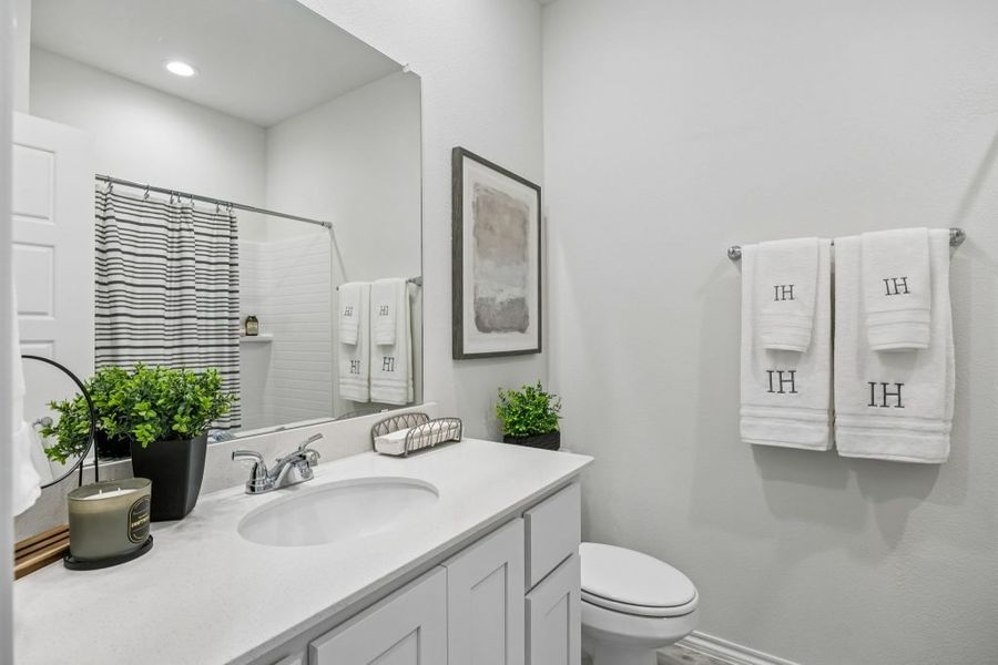 Furnished interior in a model home at Heartland in Crandall (Image 33).