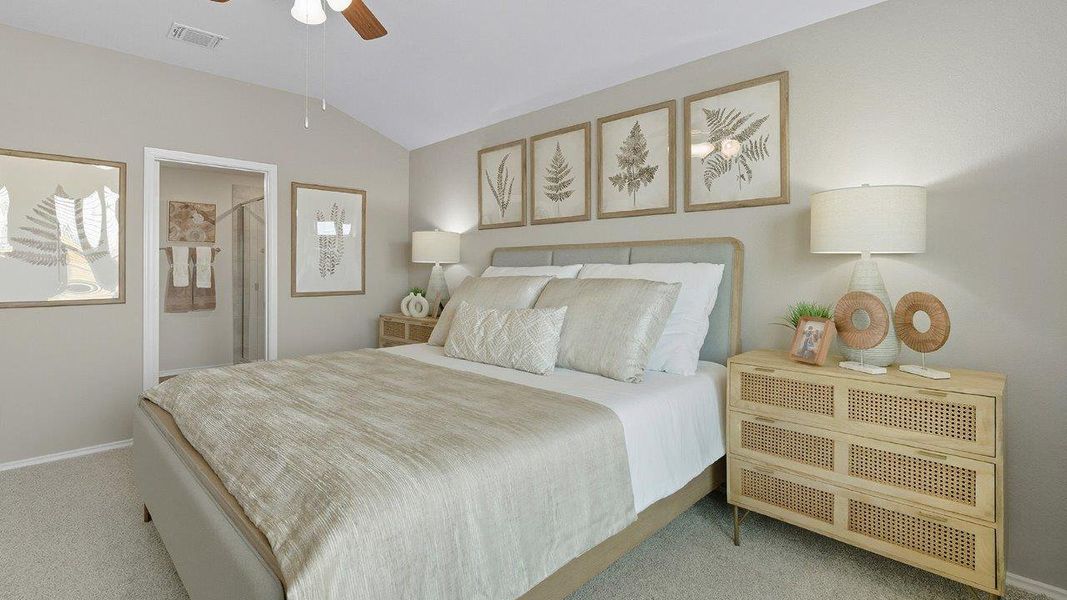 Furnished interior in a model home at Mesa Ridge in Temple (Image 26).