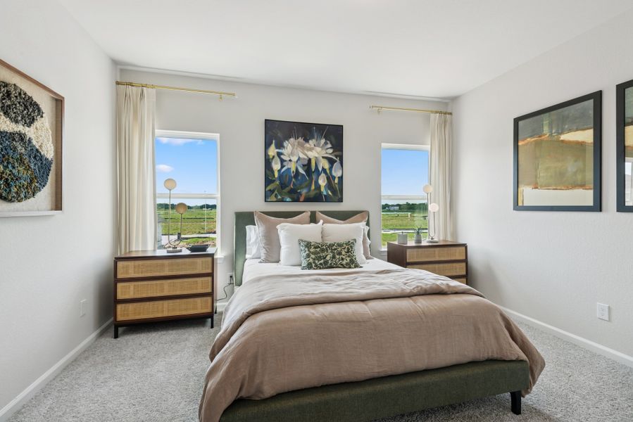 The Princeton II- Secondary Bedroom Upstairs The Princeton II- Secondary Bedroom Upstairs