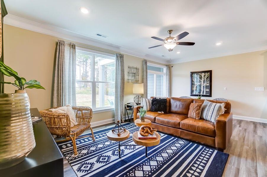 Furnished interior in a model home at Holden Village in Youngsville (Image 21).