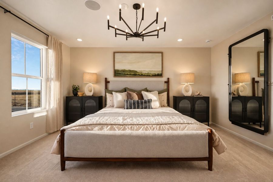 Furnished interior in a model home at Lake Bluff in Greeley (Image 4). Furnished interior in a model home at Lake Bluff in Greeley (Image 4).