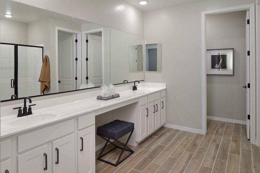Furnished interior in a model home at Wales Ranch in Queen Creek (Image 7).