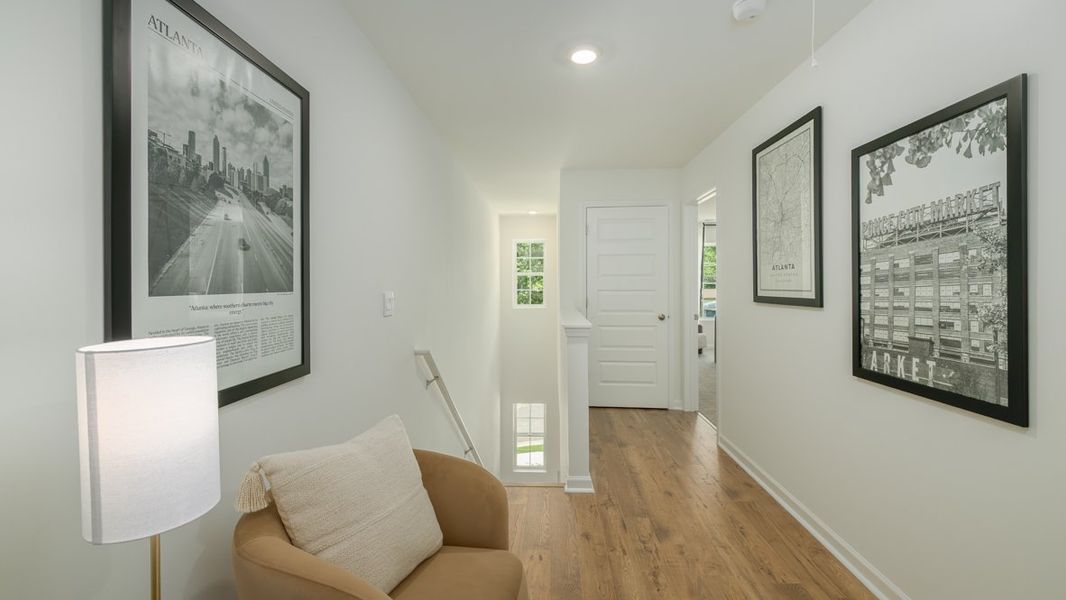 Furnished interior in a model home at Towns at Monroe in Atlanta (Image 11).