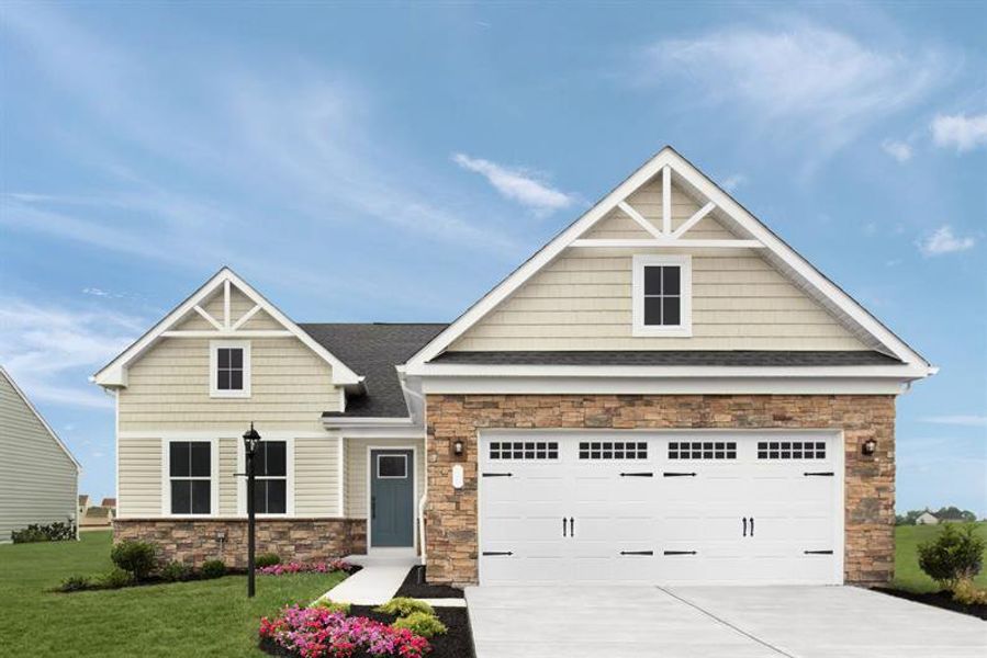 Front exterior of a home in the Heritage Grove community, located in Calhoun, GA (Image 8).