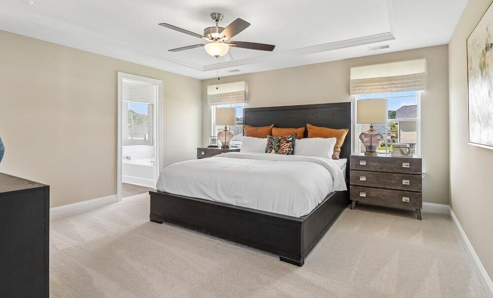 Furnished interior in a model home at Ashton Lakes in Lexington (Image 11).