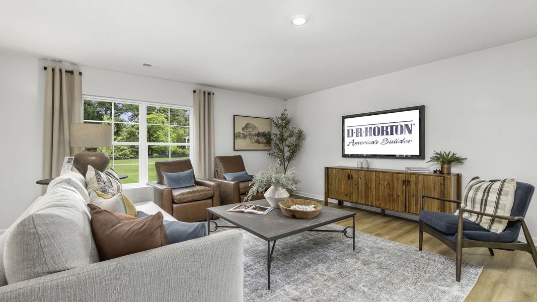 Furnished interior in a model home at Brookhaven in Greensboro (Image 14).