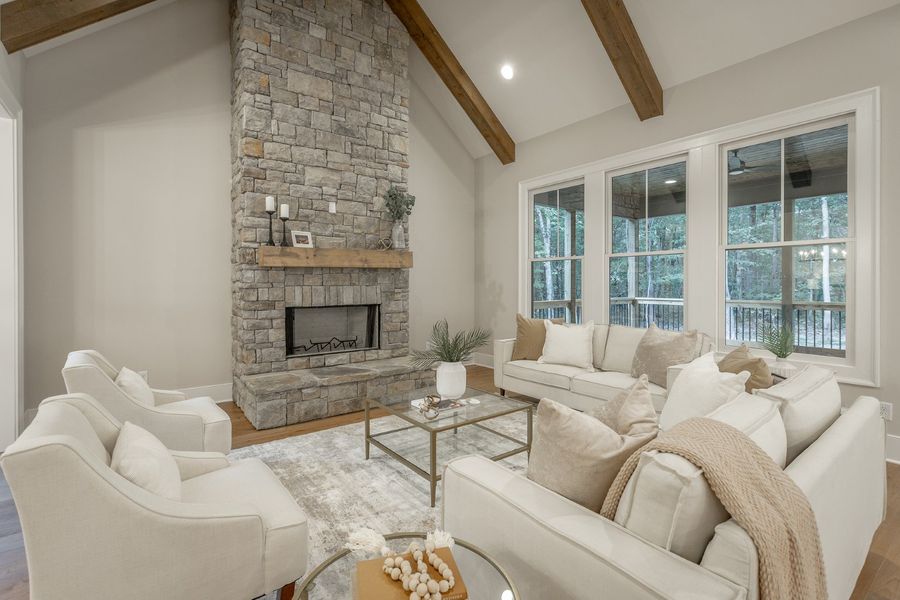 Furnished interior in a model home at Hidden River in Signal Mountain (Image 37).