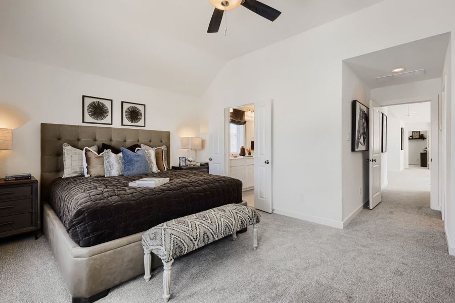 Furnished interior in a model home at North Sky 40s in Celina (Image 17).