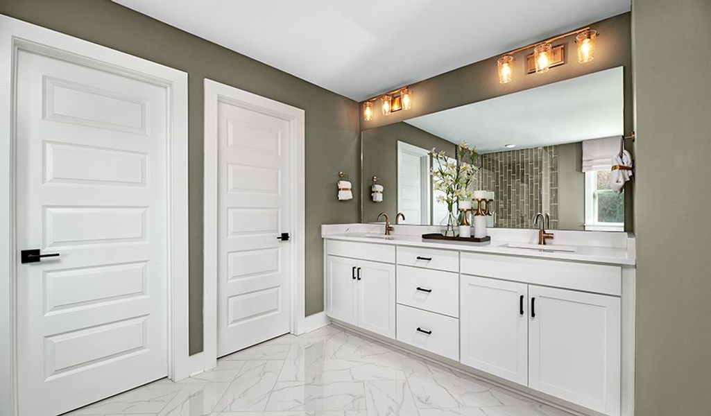 Furnished interior in a model home at Williamsport Landing in Columbia (Image 6).