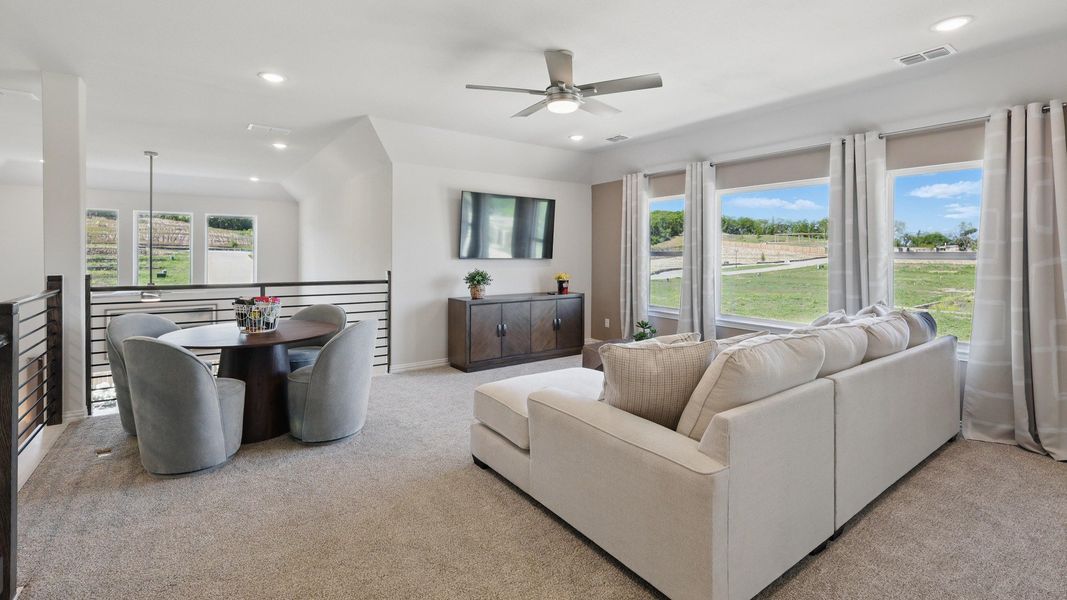 Furnished interior in a model home at Westside Preserve Premier in Midlothian (Image 24).