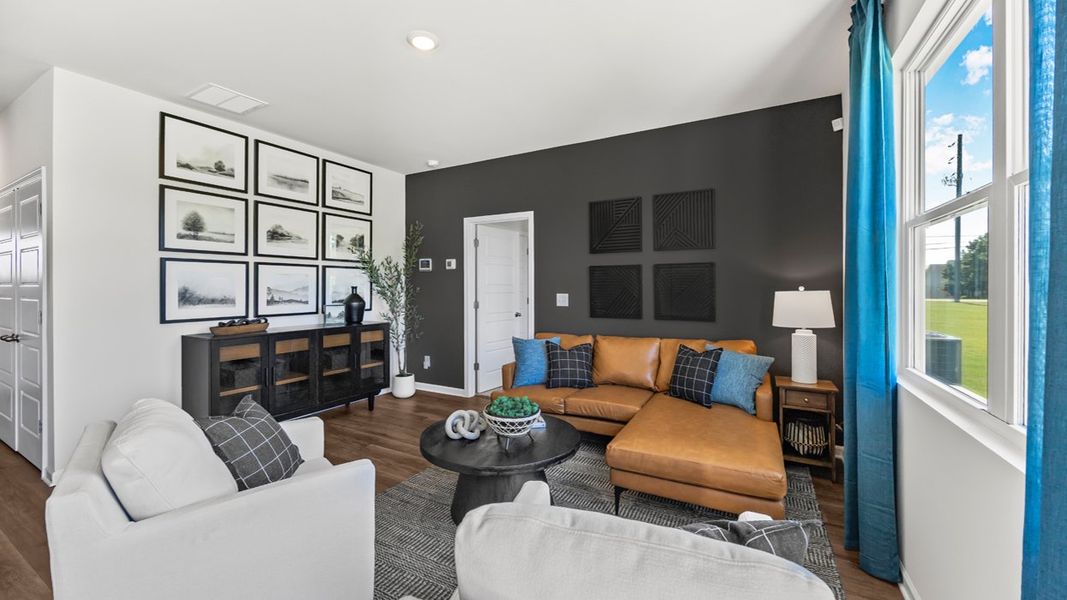 Furnished interior in a model home at Remington Chase in Perry (Image 18). Furnished interior in a model home at Remington Chase in Perry (Image 18).