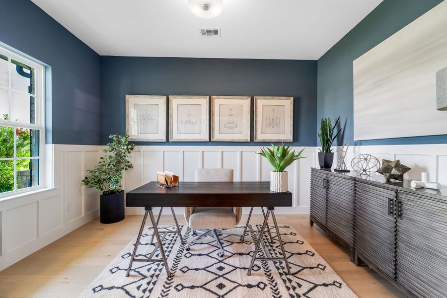 Furnished interior in a model home at Bluestem in Brookshire (Image 5). Furnished interior in a model home at Bluestem in Brookshire (Image 5).