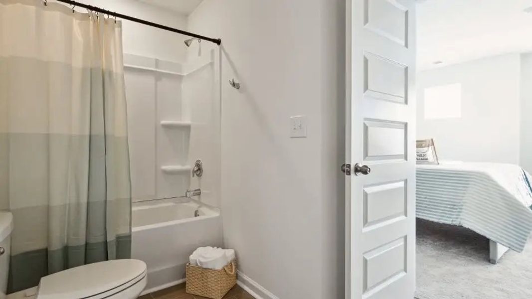 Furnished interior in a model home at The Vines: Pines in Charlotte (Image 9).
