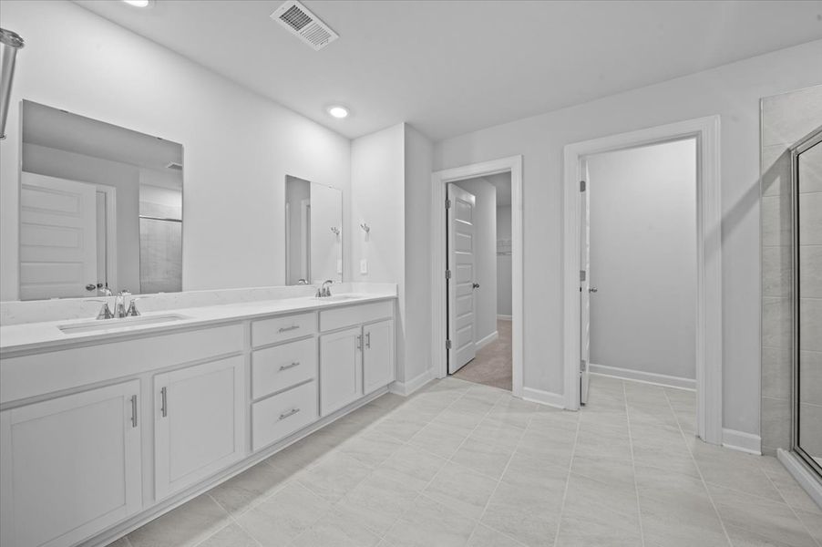 Furnished interior in a model home at Holland Park in Spartanburg (Image 14).