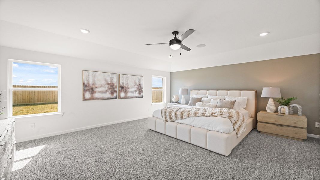 Furnished interior in a model home at Riverside Estates in Mont Belvieu (Image 29).