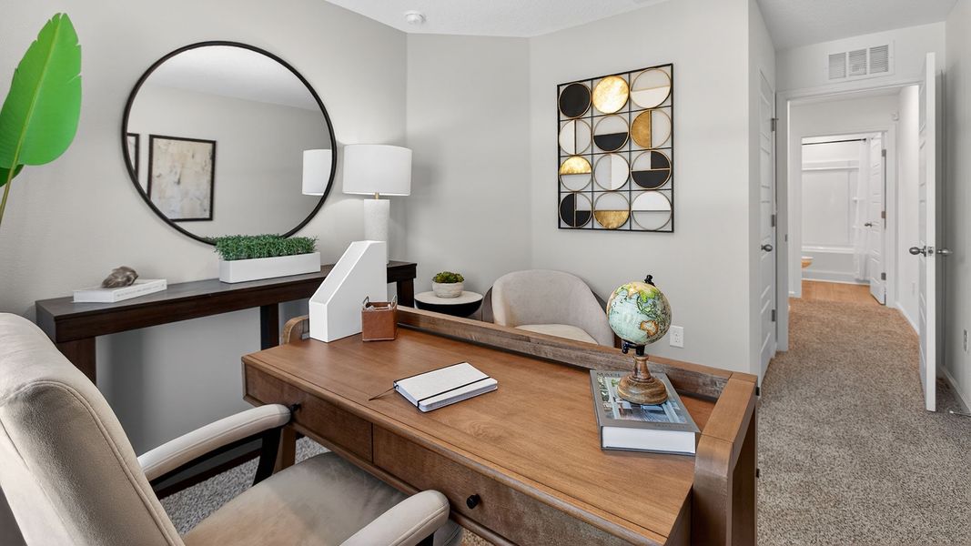 Furnished interior in a model home at Corsair in Middleburg (Image 32).
