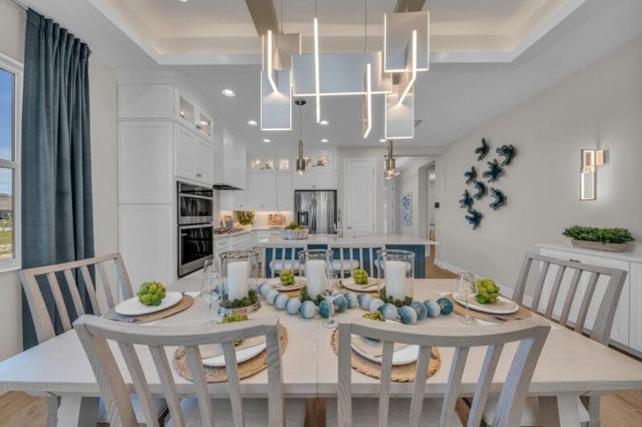 Furnished interior in a model home at The Laurels in Parrish (Image 68).