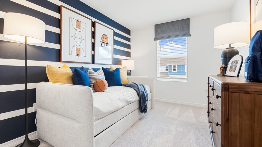 Furnished interior in a model home at The Towns at Tiburon in Nokomis (Image 41).