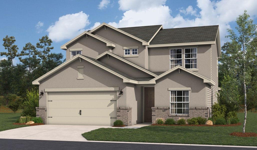 Front exterior of a home in the The Woodlands community, located in Mico, TX (Image 18).