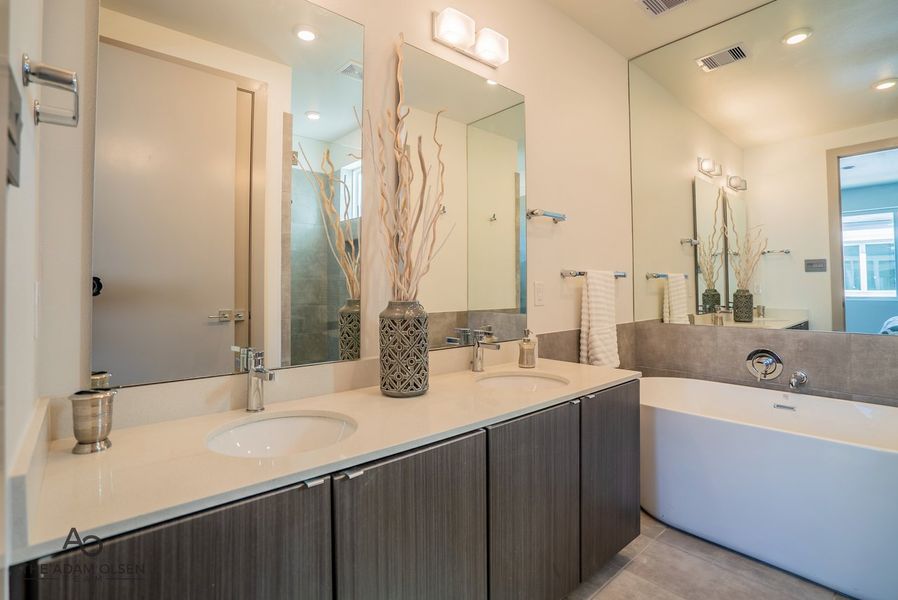 Furnished interior in a model home at Weber in The Woodlands (Image 8). Furnished interior in a model home at Weber in The Woodlands (Image 8).