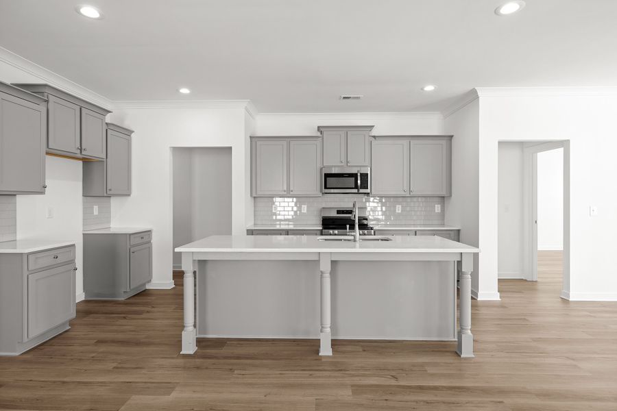 Furnished interior in a model home at Enclave at Harbor Club in Greensboro (Image 19).