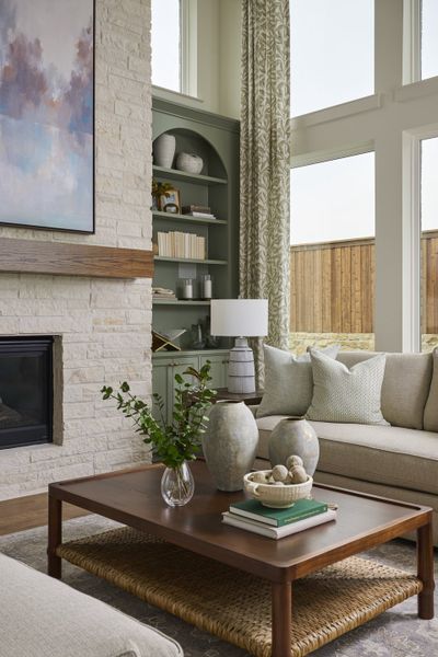 Furnished interior in a model home at Custer Ridge Estates in Allen (Image 22).
