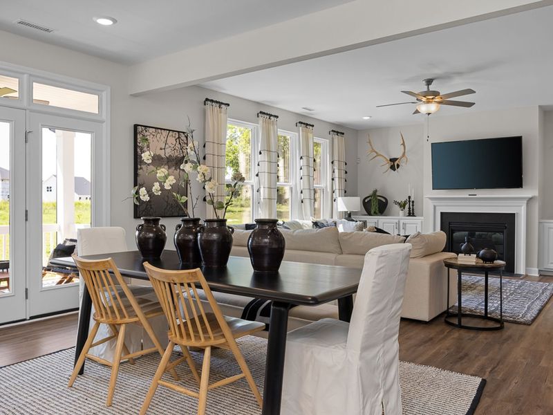 Furnished interior in a model home at Wellers Knoll in Lillington (Image 6).