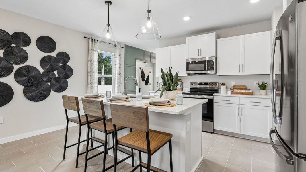 Flagler Model Floor Plan Kitchen by DRB Homes in Liberty Trace in Haines City, FL Flagler Model Floor Plan Kitchen by DRB Homes in Liberty Trace in Haines City, FL