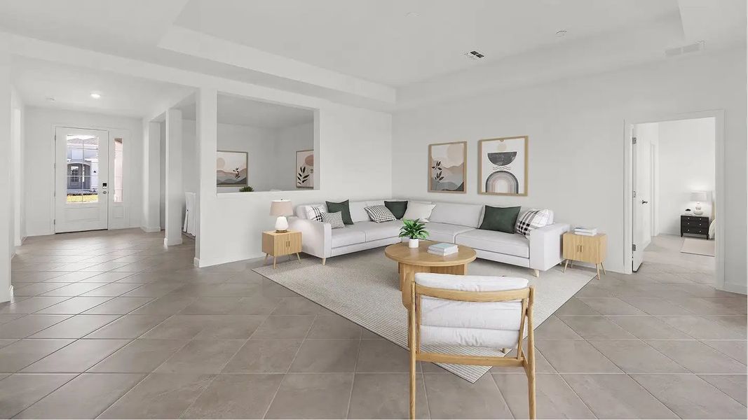 Furnished interior in a model home at Stillwater at Lakewood Ranch: Manor Homes in Lakewood Ranch (Image 3). Furnished interior in a model home at Stillwater at Lakewood Ranch: Manor Homes in Lakewood Ranch (Image 3).