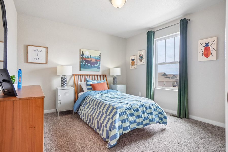 Furnished interior in a model home at Aspen Ranch in Fountain (Image 36).