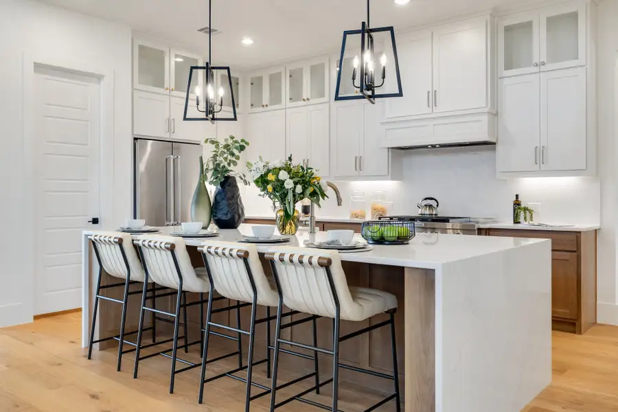 Furnished interior in a model home at Parkside Estates in Aledo (Image 3).