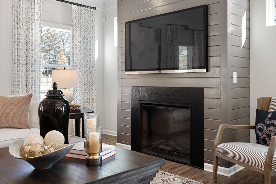 Furnished interior in a model home at Vandiver Creek in South Fulton (Image 32).