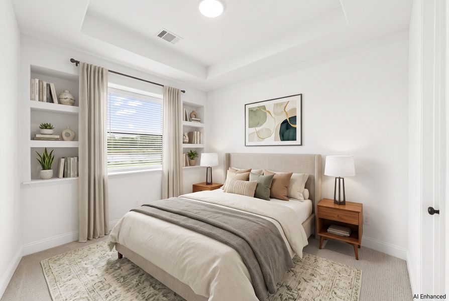 Furnished interior in a model home at Panther Trail in Van Alstyne (Image 32).