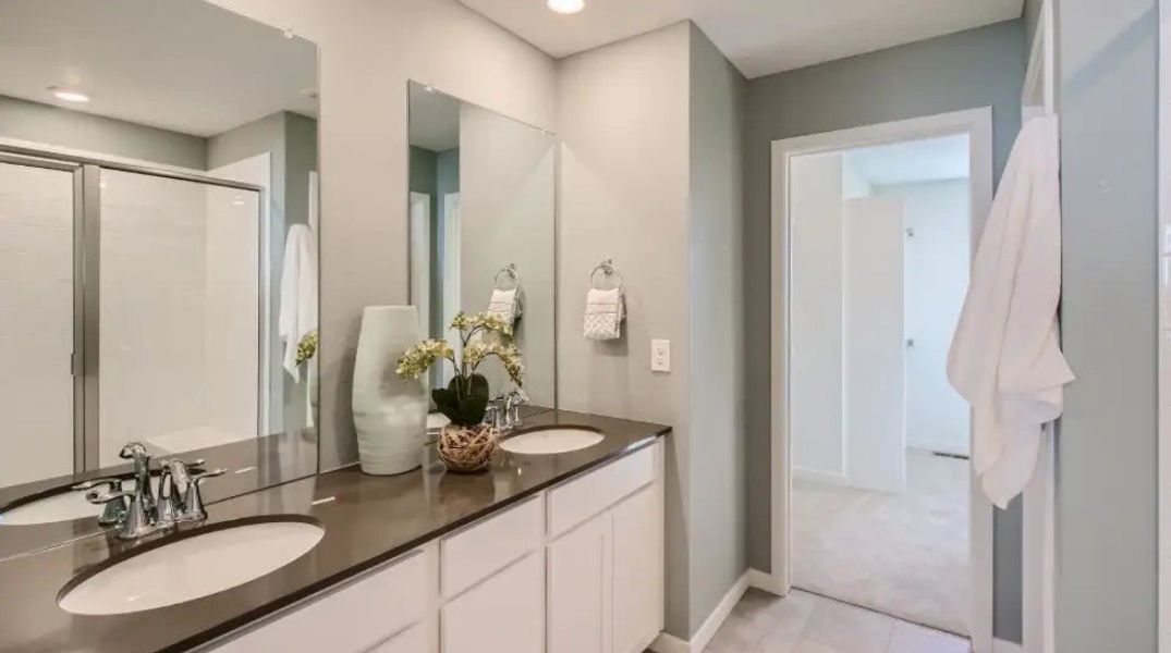 Furnished interior in a model home at Timber Lark in Fort Collins (Image 15). Furnished interior in a model home at Timber Lark in Fort Collins (Image 15).