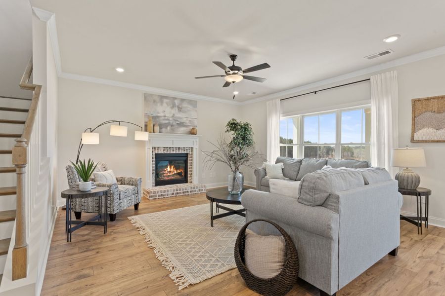 Furnished interior in a model home at Cherokee Knoll in Williamston (Image 5).
