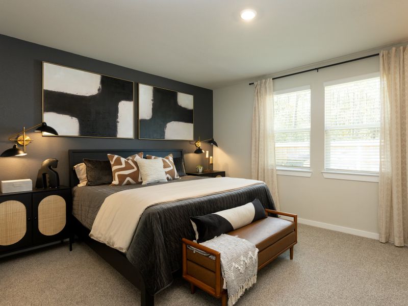 Furnished interior in a model home at Landing Meadows - Traditional Series in New Caney (Image 16).
