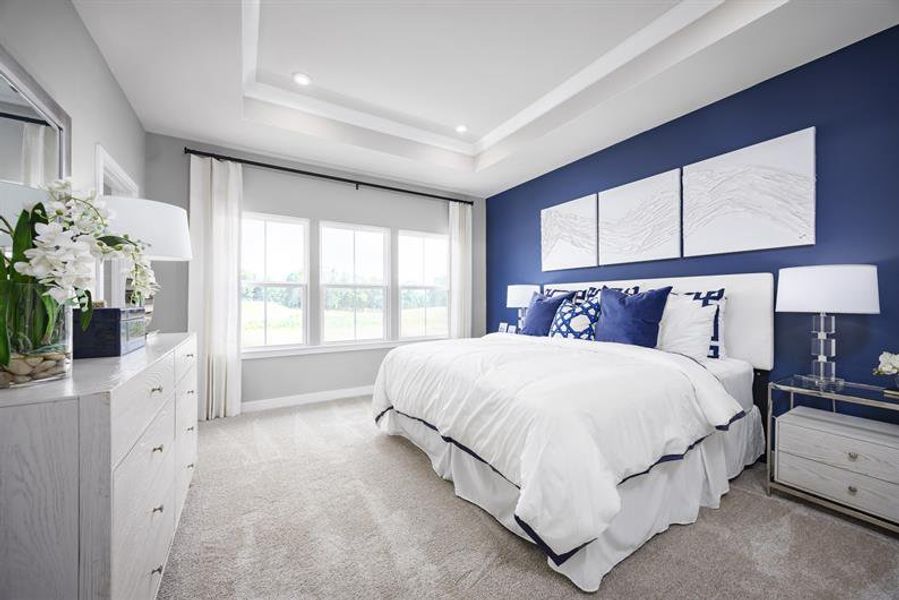 Furnished interior in a model home at Creek Water Townhomes in Indian Land (Image 4).