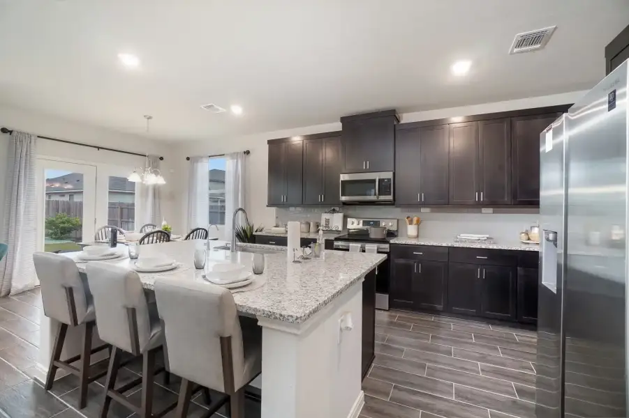 Furnished interior in a model home at Venado Crossing in Cibolo (Image 17).