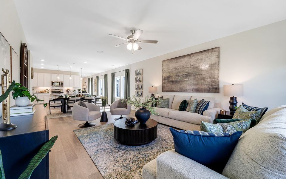 Furnished interior in a model home at Westridge in McKinney (Image 34).