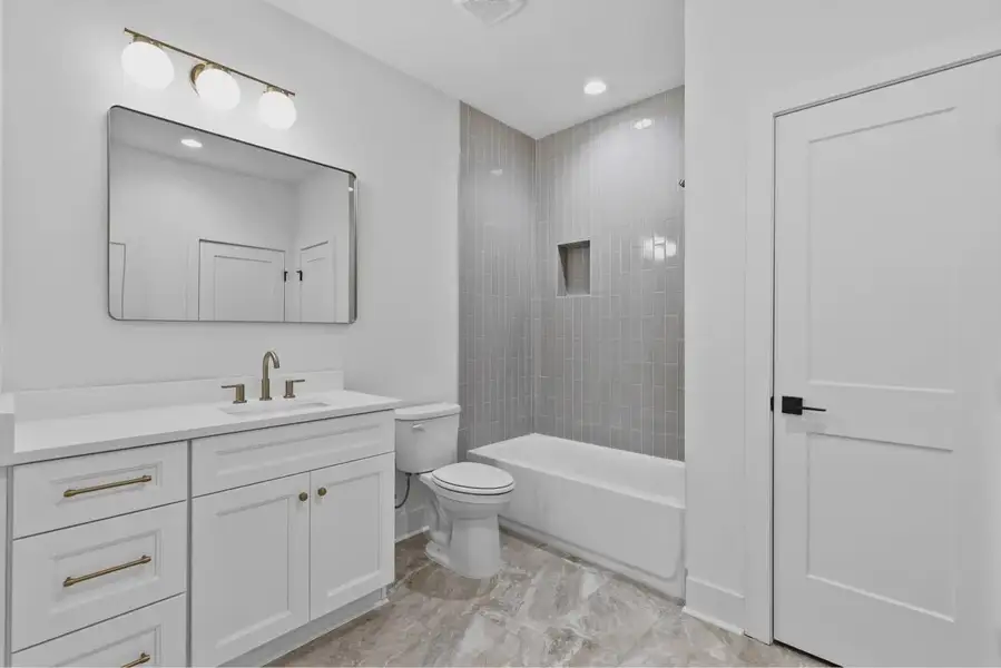 Furnished interior in a model home at Skyview On Broad in Sugar Hill (Image 8).