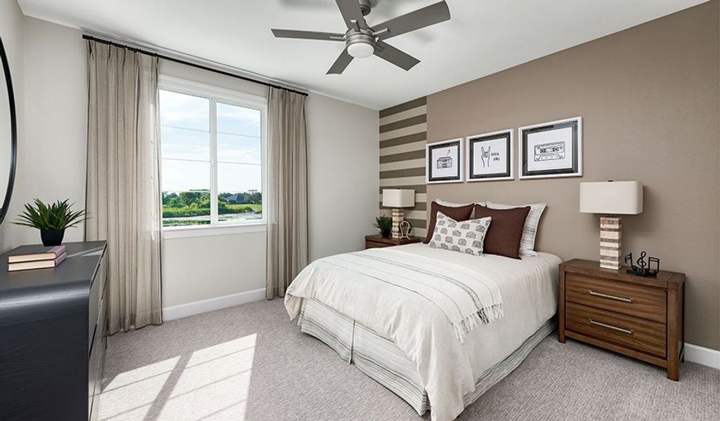 Furnished interior in a model home at Bongard Estates in Clermont (Image 13).